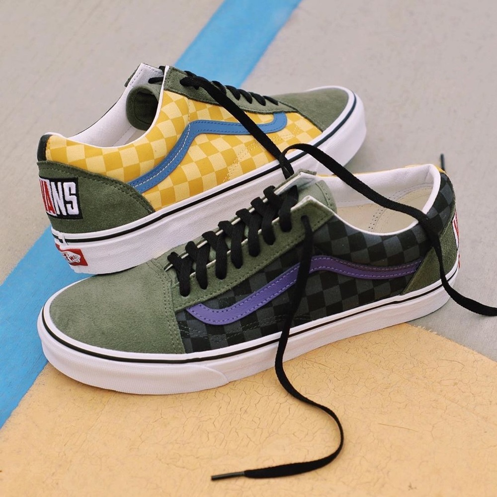 VANS OLD SKOOL OTW RALLY CHECKER DEEP LICHEN GREEN